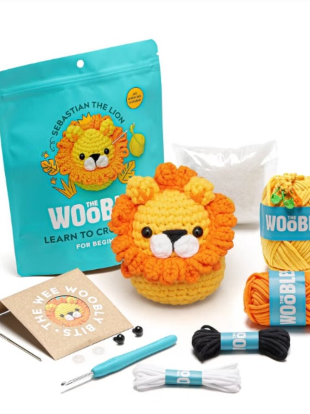 The Woobles Sebastian the Lion Crochet Kit